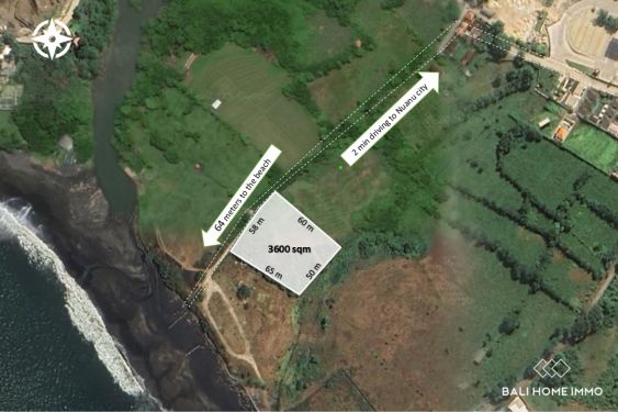 Image 1 from 36 are land for sale freehold walking distance to Nyanyi Beach Bali
