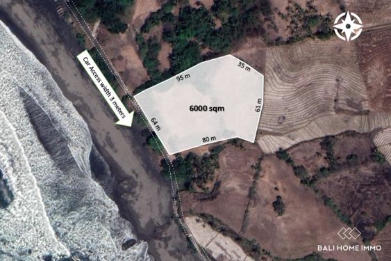 Image 1 from 60 are beachfront land for sale freehold in Kelecung Beach Tabanan