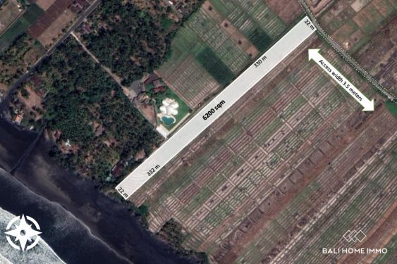 Image 1 from 62 are tanah pinggir pantai dijual hak guna usaha di Pantai Pasut Tabanan