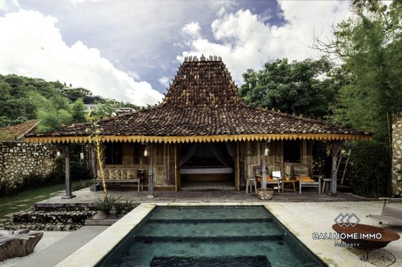 Image 1 from Villa traditionnelle moderne d'une chambre avec vue sur l'océan à vendre à Padang Padang