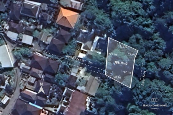 Image 1 from Dijual tanah dengan pemandangan sungai dan hutan di Bali - Tumbak Bayuh