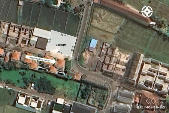 Image 1 from Street front 3.2 Are Land for sale leasehold walking distance to Cemagi Beach